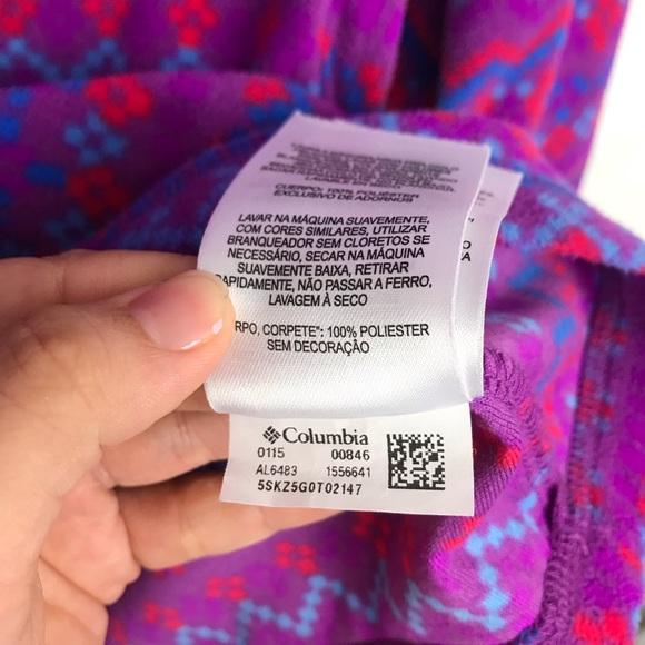 Columbia Fleece Turtle Neck Pullover Small - Picture 4 of 6